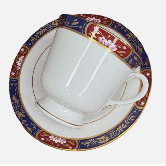 Royal Worcester Prince Regent Imari Coffee Tea Cup Saucer Set England 1994 - Picture 2 of 7